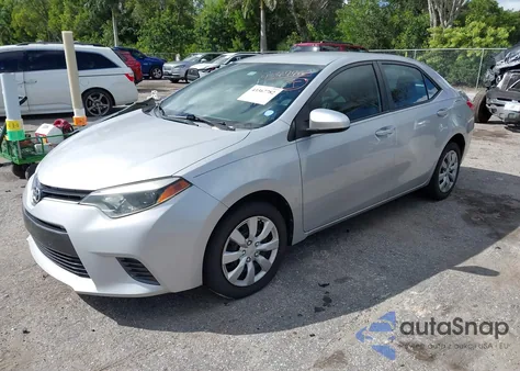 2015 Toyota Corolla Le from USA, damaged, VIN 2T1BURHE9FC444736